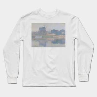 L'eglise De Vernon, Temps Gris by Claude Monet Long Sleeve T-Shirt